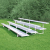 Image of Jaypro Bleacher - 15' (4 Row - Double Foot Plank) - All Aluminum BLDP-4AL