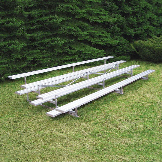 Jaypro Bleacher - 15' (4 Row - Single Foot Plank) - All Aluminum BLCH-4AL