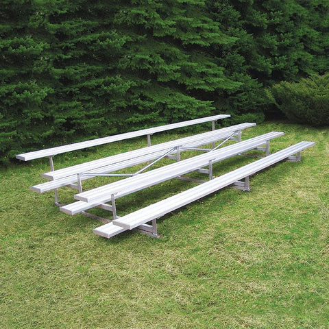 Jaypro Bleacher - 15' (4 Row - Single Foot Plank) - All Aluminum BLCH-4AL