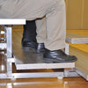 Image of Jaypro Bleacher - 27' (4 Row - Double Foot Plank) - All Aluminum (Powder Coated) BLDP-427ALPC