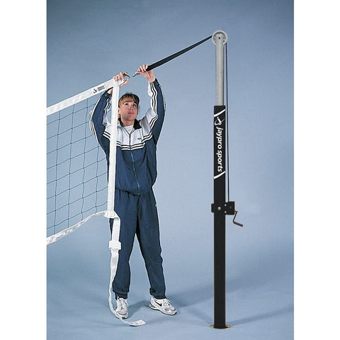 Jaypro FeatherLite Volleyball System (3-1/2 in. Floor Sleeve) PVB-5000