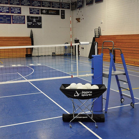 Jaypro FeatherLite Volleyball System Package (3-1/2 in. Floor Sleeve) PVB-5PKG
