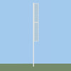 Image of Jaypro Foul Poles - 20' - Softball Professional (Surface Mount) SBFP-200SM