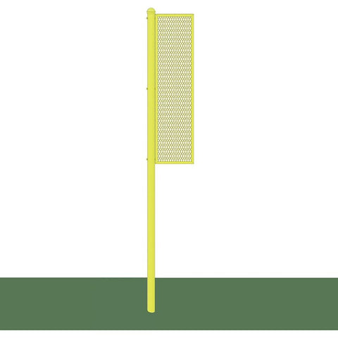 Jaypro Foul Poles - Collegiate (Surface Mount) (12') - (Yellow) BBSBFP-12SM
