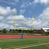 Image of Jaypro Max-1 Football Goal Posts 20' Uprights 6' Offset (Leveling Plate)