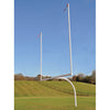 Image of Jaypro Max-1 Football Goal Posts 20' Uprights 8' Offset (Leveling Plate)
