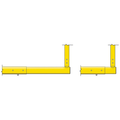 Jaypro Max-1 Football Goal Posts 20' Uprights 8' Offset (Leveling Plate)