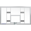 Image of Jaypro Rectangular Conversion Glass Backboard GCBB-35