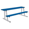 Image of Jaypro Scorer Table (Outdoor) with Bench - 7-1/2' - Portable (Powder Coated) ST75PC