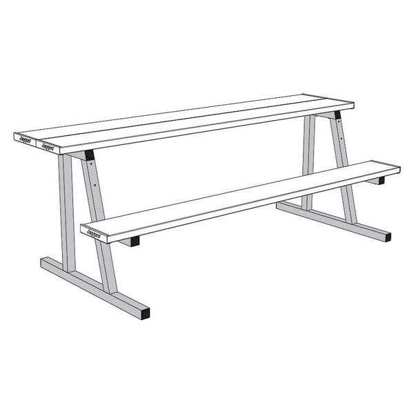 Jaypro Scorer Table (Outdoor) with Bench - 7-1/2' - Portable ST75 – Pro ...