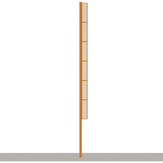 Jaypro Softball Foul Poles - 40' (Professional) (Surface Mount) SBFP-40SMWT