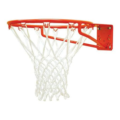 Jaypro Straight Post Basketball System (4-1/2" Pole with 4' Offset) 56"W x 36"H Aluminum Fan Backboard