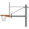 Image of Jaypro Straight Post Basketball System (5-9/16" Pole with 6' Offset) 56"W x 36"H Aluminum Fan Backboard