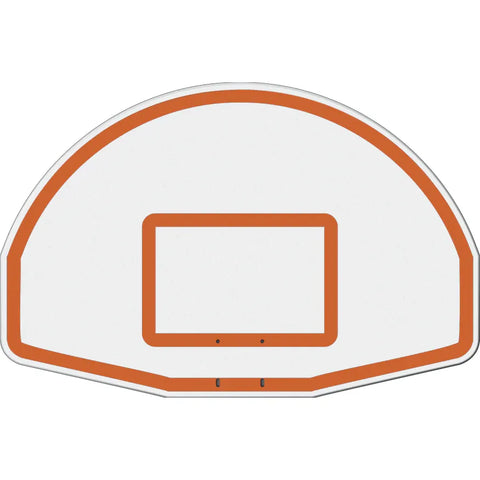 Jaypro The Church Yard Basketball System (4" Sq. Pole with 40" "Play Safe" Area) 54" Aluminum Fan Backboard