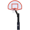 Image of Jaypro The Church Yard Basketball System (4" Sq. Pole with 40" "Play Safe" Area) 54" Aluminum Fan Backboard