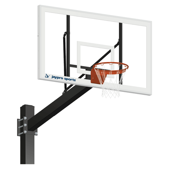 Jaypro Titan Basketball System (6"x 6" Pole with 6' Offset) 72" Acrylic Backboard