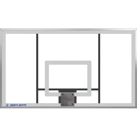 Jaypro Titan Basketball System (6"x 6" Pole with 6' Offset) 72" Acrylic Backboard (Surface Mount)