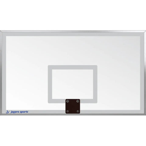 Jaypro Titan Basketball System (6"x 6" Pole with 6' Offset) 72" Glass Backboard (Surface Mount)
