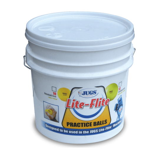 JUGS Bucket of Lite-Flite Baseballs or Softballs
