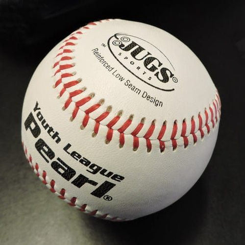 JUGS Youth League Pearl Pitching Machine Baseballs (Dozen) B5220