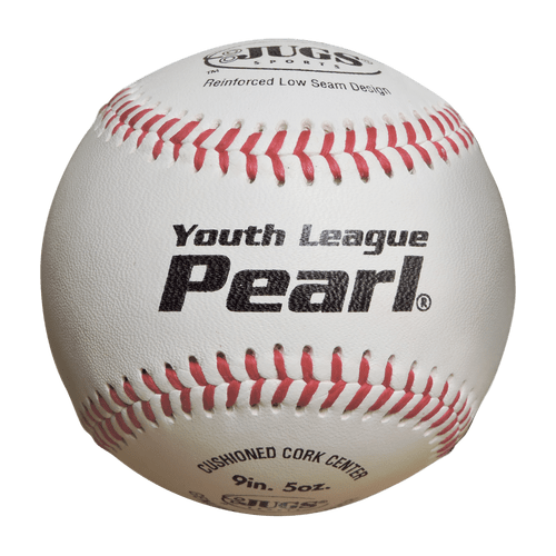 JUGS Youth League Pearl Pitching Machine Baseballs (Dozen) B5220