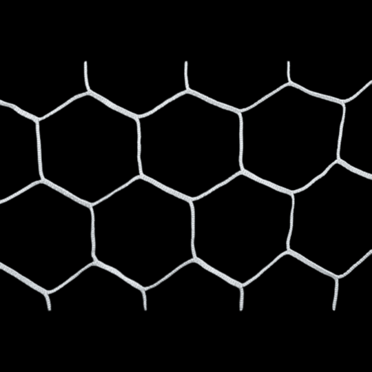 PEVO Hexagonal 4mm HTPP Soccer Nets