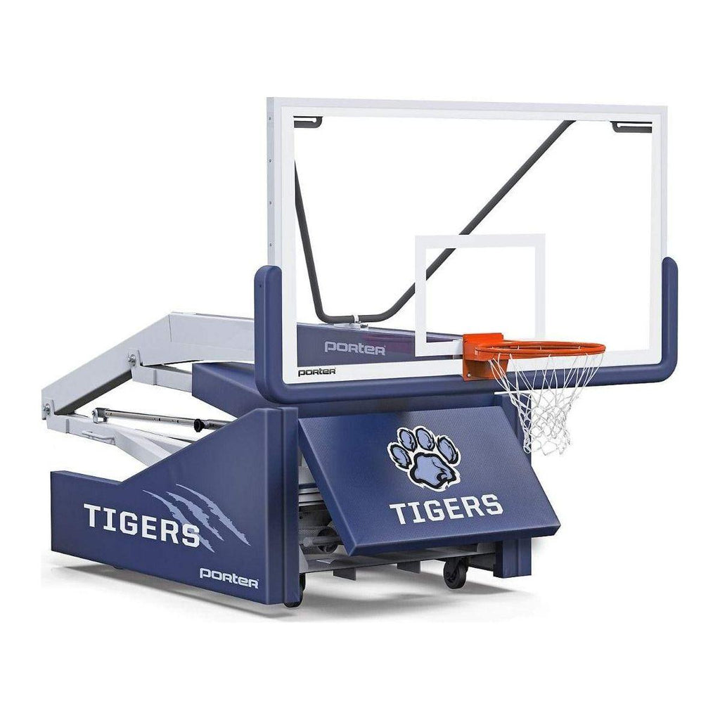 Porter Basketball Rim Porter 1135 Competition Portable Basketball Hoop w/ 8' Boom 1135080 ...