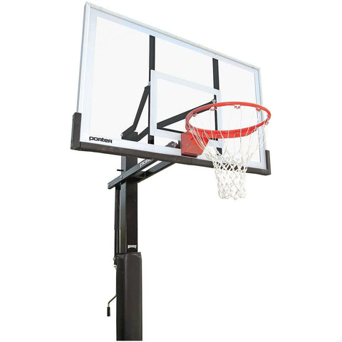 Porter 60” x 36” Glass Big Shot Collegiate Basketball Hoop 9571