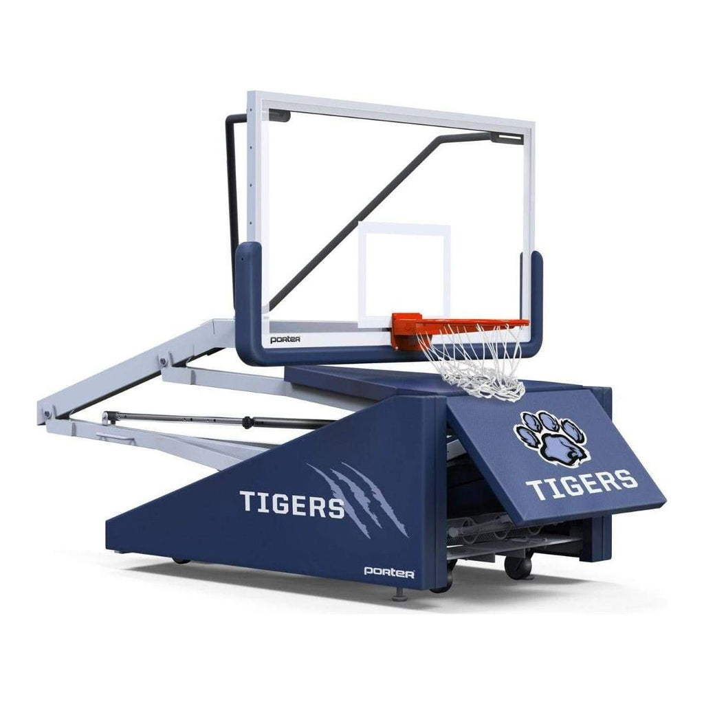 Porter Basketball Rim Porter 735 Competition Portable Basketball Hoop w/ 5' Boom 735050C ...