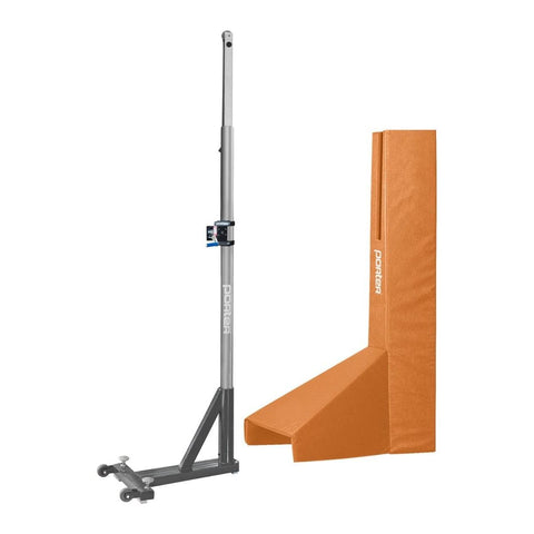 Porter Volleyball Powr Line Portable T-Base Standards With Pads