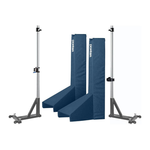 Porter Volleyball Powr Rib II Portable T-Base Standards With Pads