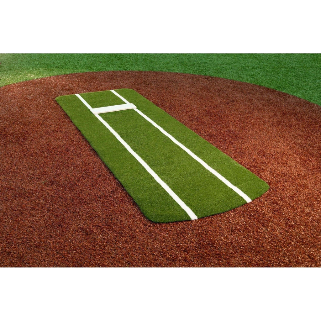 10x3 Ft Softball Pitching Mat With Rubber - Portable Practice Mound For Indoor/Outdoor