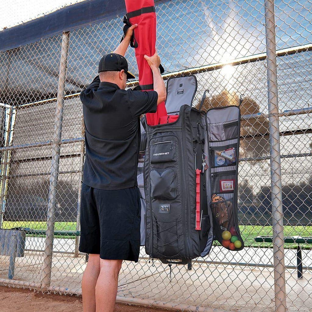 PowerNet Baseball Softball Pratica Rete Per Colpire E Lanciare Con Arco 7x7 Telaio (rosso - Foto 1