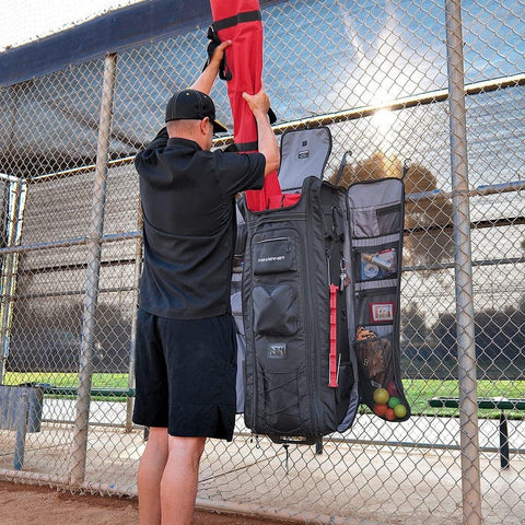 Powernet All Gear Transporter Rolling Baseball Equipment Bag for Coaches B007