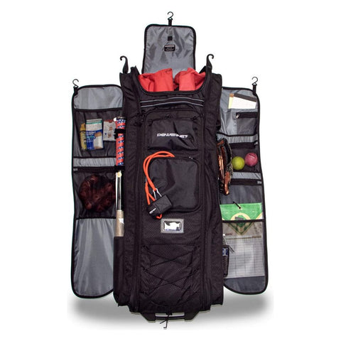 Powernet All Gear Transporter Rolling Baseball Equipment Bag for Coaches B007