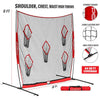 Image of Powernet Football QB Pass Accuracy Trainer 8'x 8' Portable Passing Net 1127