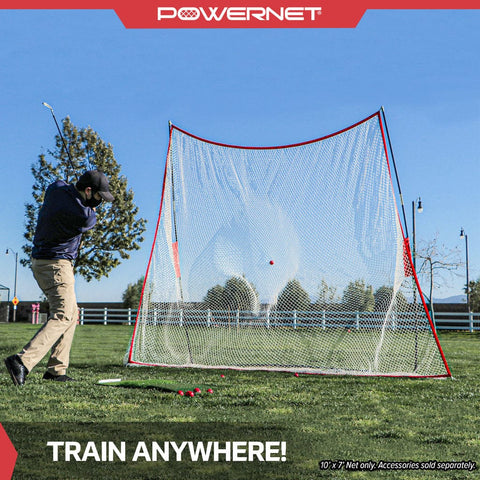 Powernet Golf Hitting Net Indoor or Outdoor Use (10' x 7') 1016