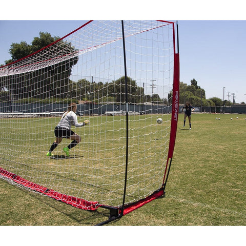 Powernet Soccer Goal Regulation Size 24x8 W/ Wheeled Carry Bag S007