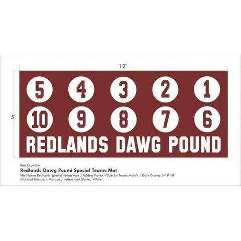 Rae Crowther Football Special Teams Mat-Custom SSTM-C-PX