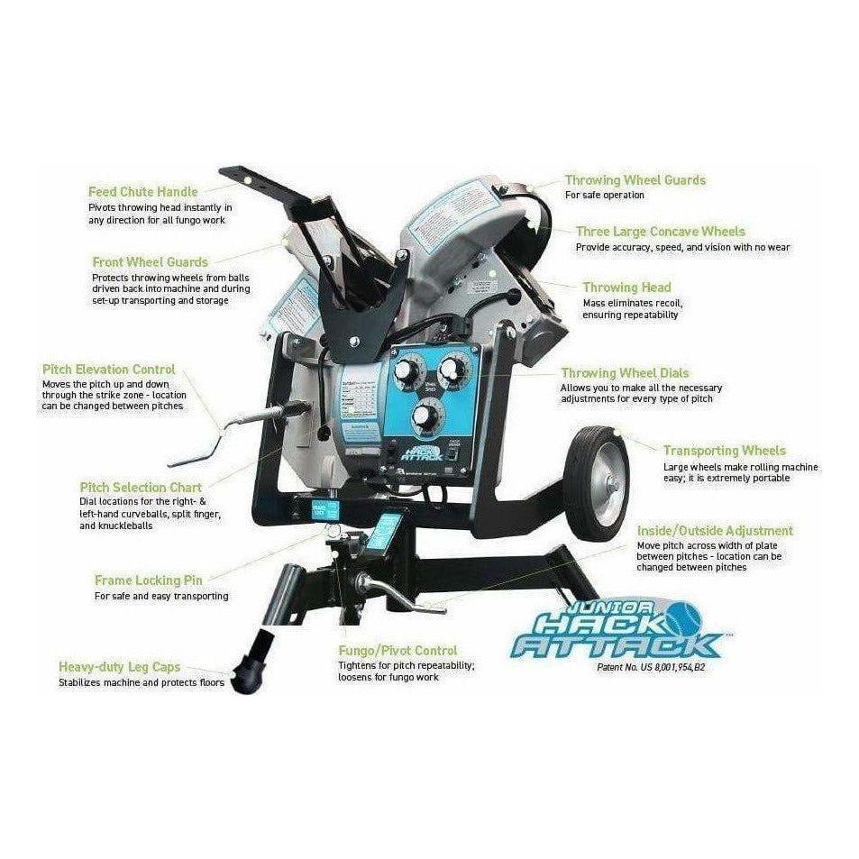 Sports Attack Junior Hack Attack Softball Pitching Machine 112-1100 ...