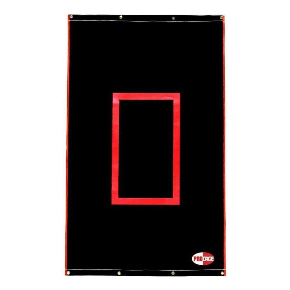 Cimarron Sports 4 x 6 Foot Baseball Softball Pitcher Training Aid Practice Batting Cage Net Vinyl Backstop with Catcher Image, Backstop Only Cimarron Sports 4 x 6 Foot Baseball Softball Pitcher Training Aid Practice Batting Cage Net Vinyl Backstop with Catcher Image, Backstop Only